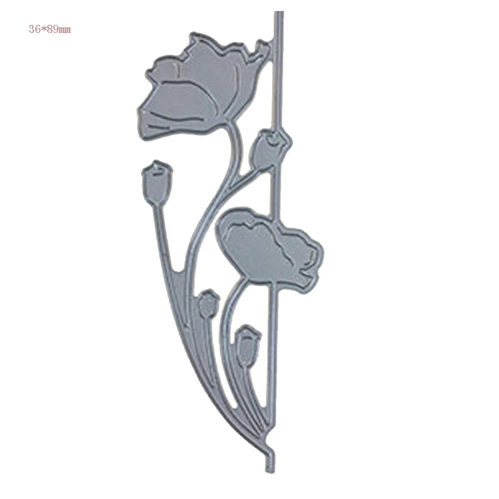 

Poppy Edger 36*89mm Dies Metal Cutting Dies for Scrapbooking Card Making Album Embossing Crafts Paper Stencil Dies