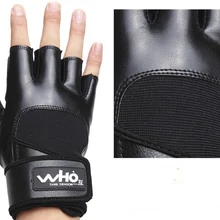 Высокое качество PU Фитнес велосипедные спортивные перчатки для занятий тяжелой атлетикой с длинными перчатки wrist Protect прочная нескользящая