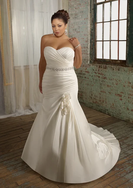 Customize Elegant Handmade Quality Fashion Fat People Plus Size Customize Elegant Handmade Quality Fashion Fat People Plus Size Wedding Gowns Mopping The Floor