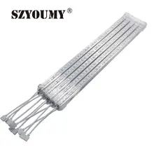 SZYOUMY 100 шт. rgb светодиодные лампы 50 см 36 светодиодный s 5050 алюминиевый профиль Водонепроницаемый светодиодный жесткий полосы+ 1 шт. Бесплатный контроллер