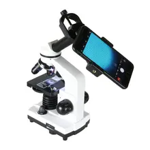 Professional 40X-1600X Optical Glass Lenses LED Monocular Student Biological Compound Microscope with Smartphone Adapter Professional 40X-1600X Optical Glass Lenses LED Monocular Student Biological Compound Microscope with Smartphone Adapter