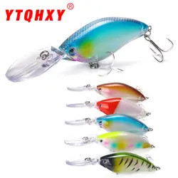 YTQHXY плавающие Глубокий Дайвинг Crankbait прикормы 17,8g/70 мм воблеры с 6 # качественные крючки рыбалка искусственная приманка isca YE-103A