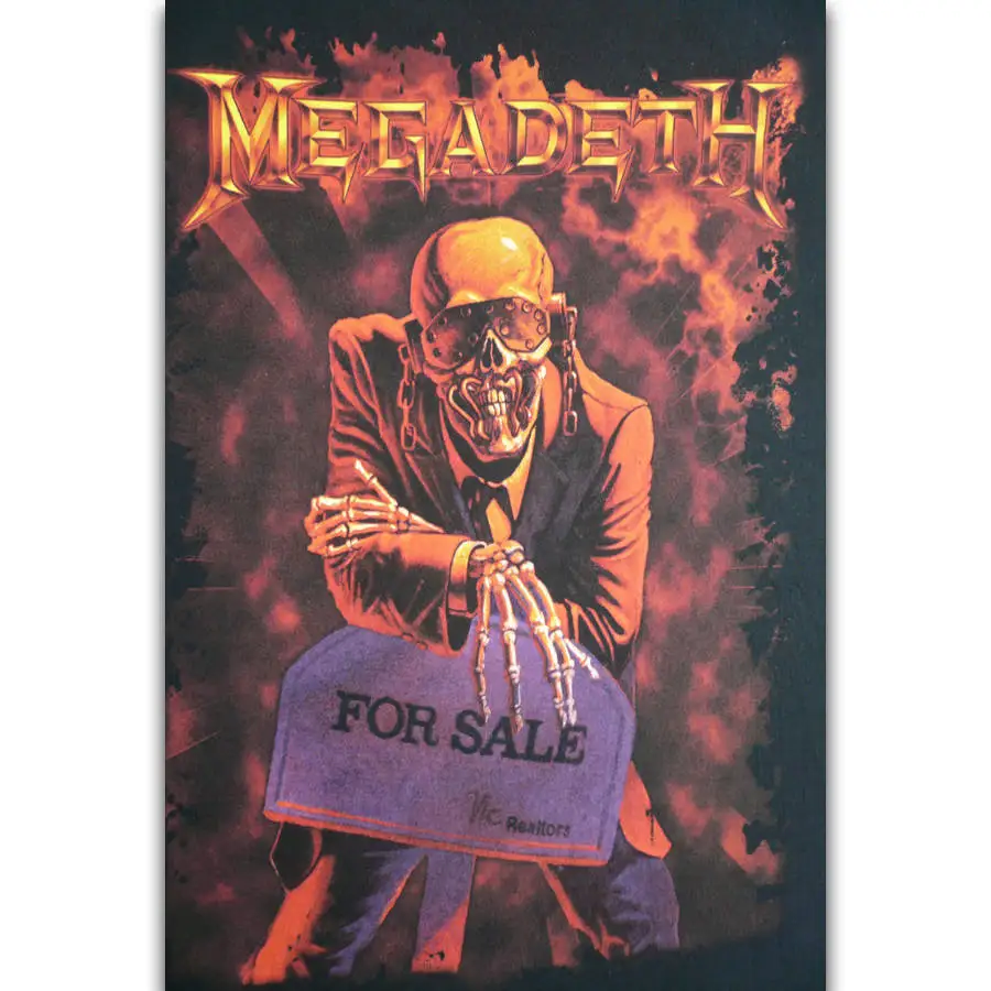 

Q1835 Posters and Prints Megadeth Rock Music Band Singer Star Album Cover Art Poster Canvas Painting Home Decor
