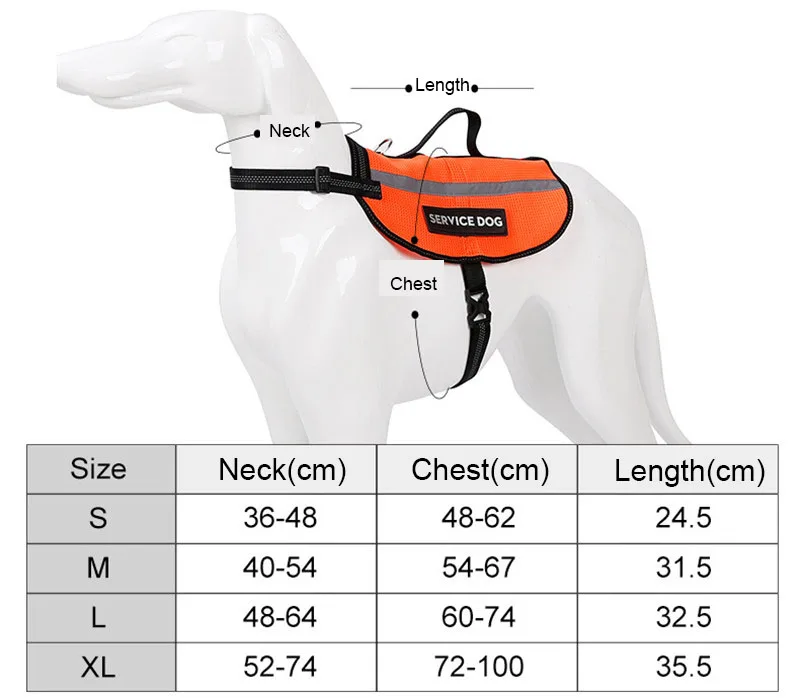 Безопасный светоотражающий жилет для собак, дышащий оранжевый жилет для собак, рабочая одежда, комбинезоны для собак