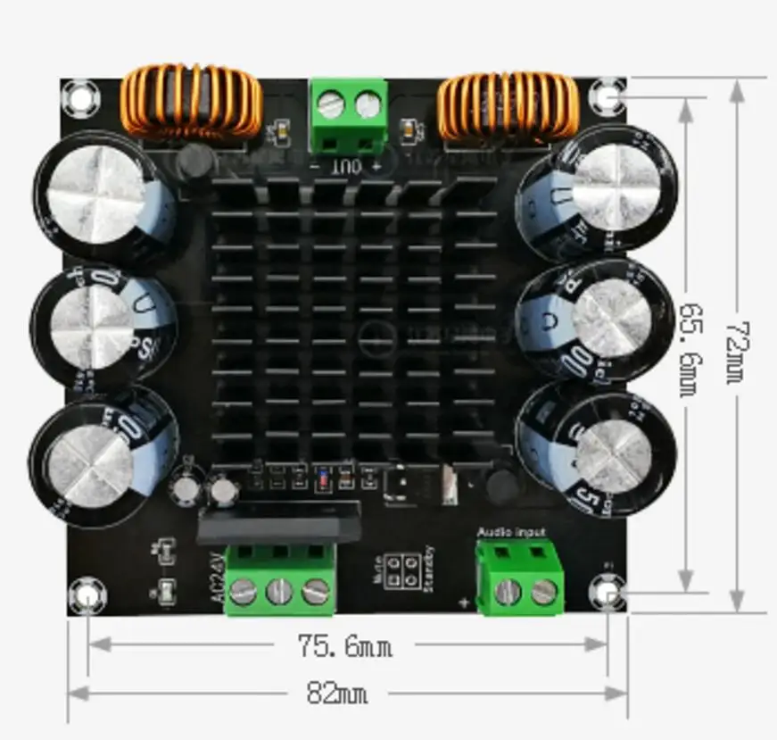 XH-M253 TDA8954TH Core режиме BTL Hi-Fi класса amplificador аудио 420 Вт высокое Мощность моно цифровой усилитель доска D3-003