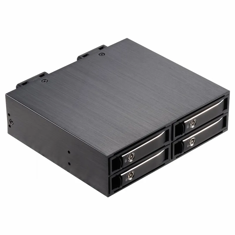 Uneatop 4*2,5 дюймов trayless HDD/SSD для 5.25in оптическое пространство Мобильная стойка поддержка мм 7-15 мм толщина HDD/SSD с замком/miniSAS