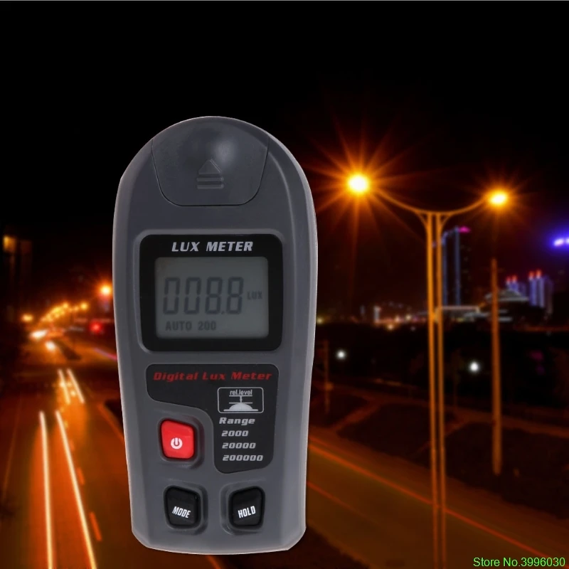 Digital Luxmeter 0.1200000Lux Light Meter Sensor Large LCD Display