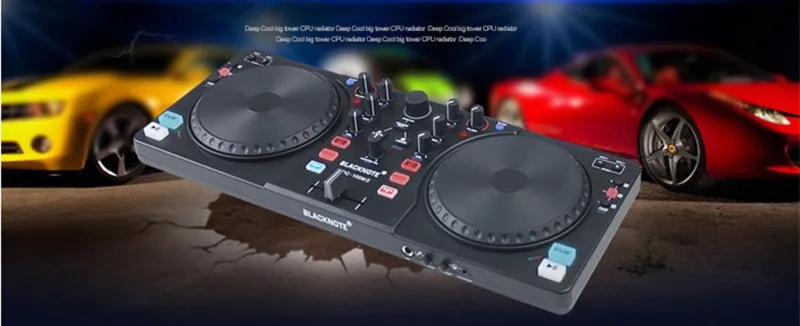 С звуковой картой DJ контроллер CD проигрыватели DJ дисковый проигрыватель цифровой одна машина может звук смешивания DJing монитор кричащий микрофон
