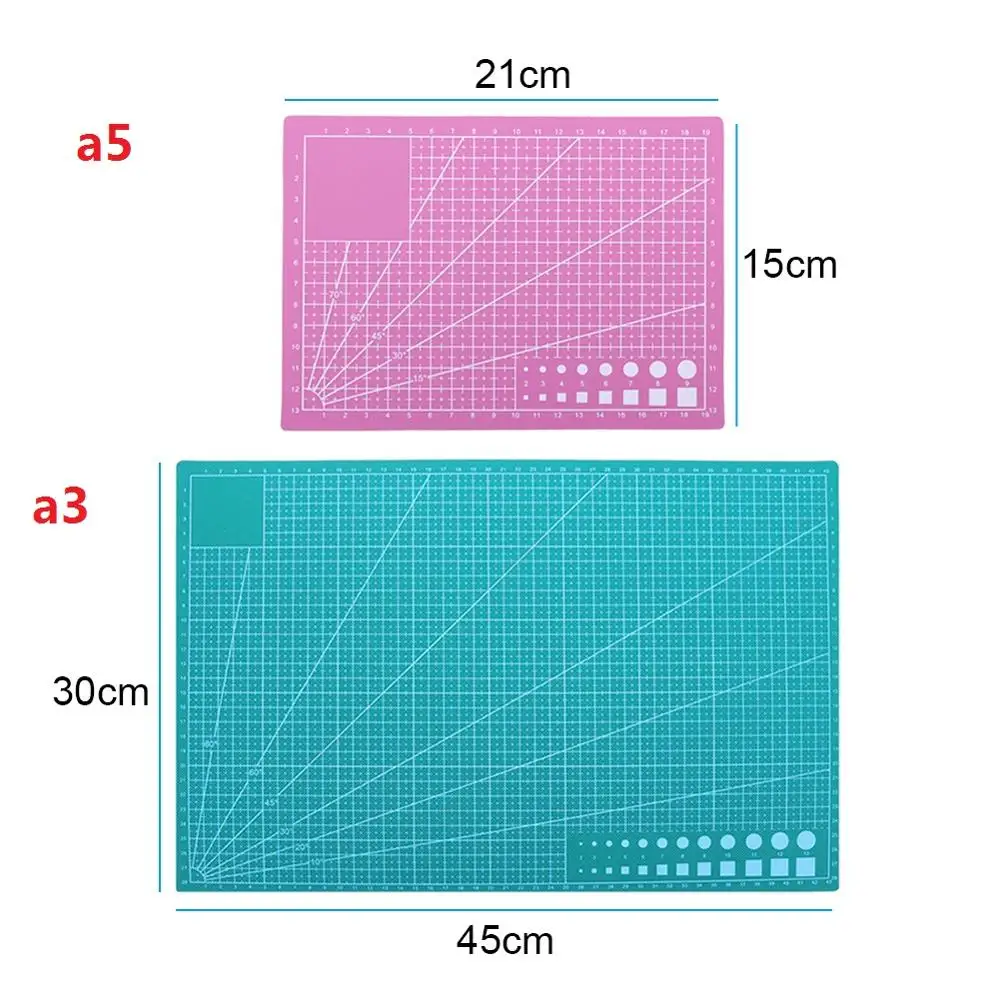

A3/A5 PVC Sewing Cutting Mats Double-sided Plate Design Engraving Cutting Board Mat Handmade Patchwork Tools Diy Accessory Cut