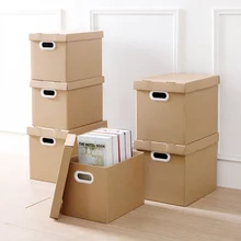 Бумажная Складная и коробка для хранения, большой размер, покрытый файл, бытовая книга, хранение одежды, отделочная коробка