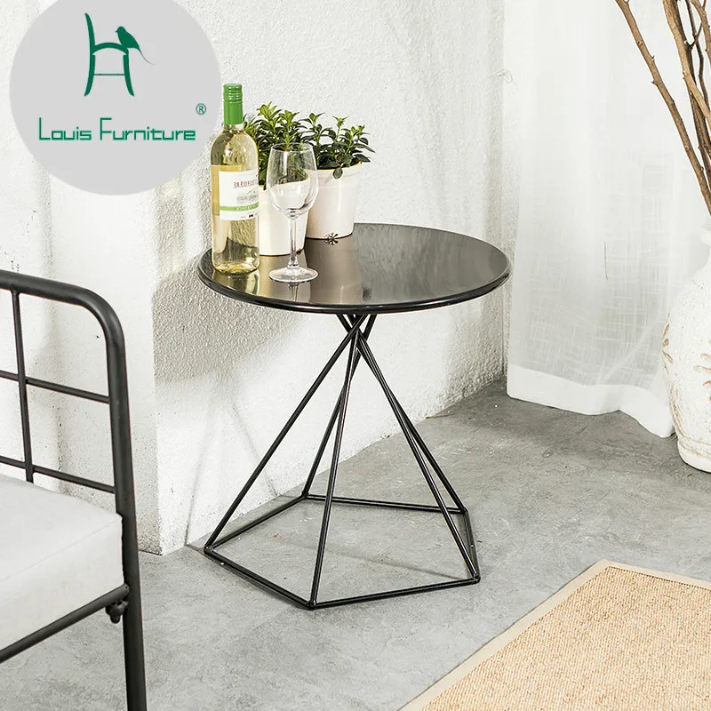 Us 60 9 Louis Fashion Coffee Tables Nordic Simple Iron Small Table Bedroom Bedside Corner Mini Mini Round Sofa Tea In End Tables From Furniture On