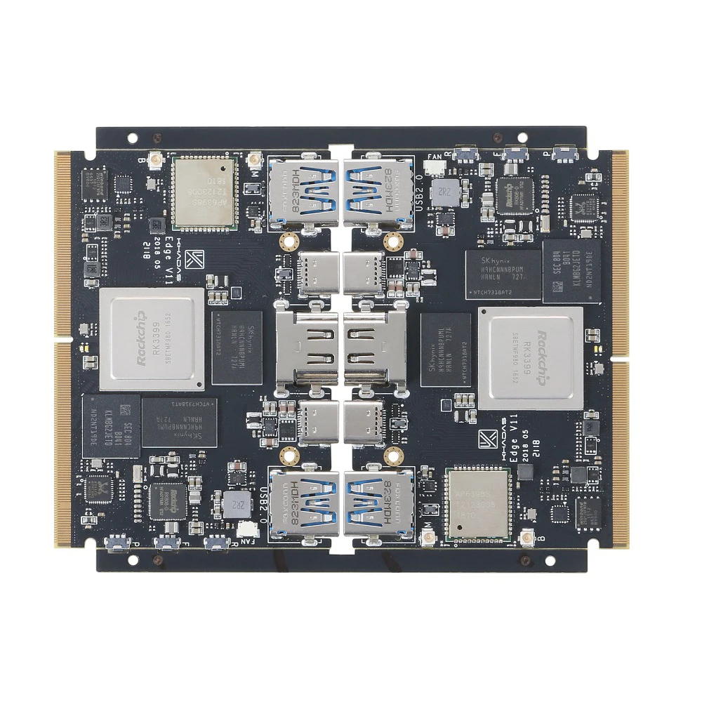 Khadas Edge Basic Rockchip RK399 доска на ходу!|Демонстрационные стенды| |
