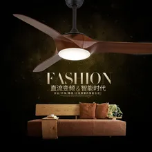 DC Потолочная люстра с вентилятором простой современный кафе ресторан вентилятор лампа Nordic Гостиная дистанционного Управление светодиодный вентилятор свет