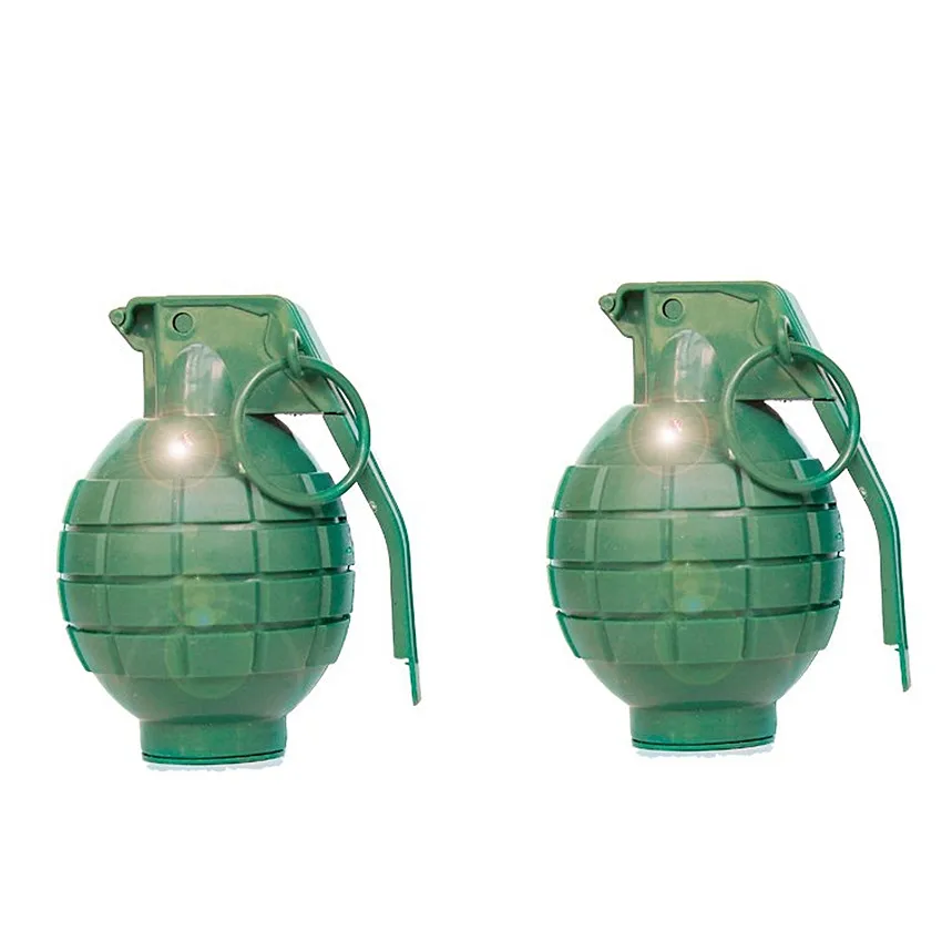 lower price  1PCS Jokes Gags Pranks Maker Outdoor Sports Sound and light simulation hand Grenade Funny & Tricky 