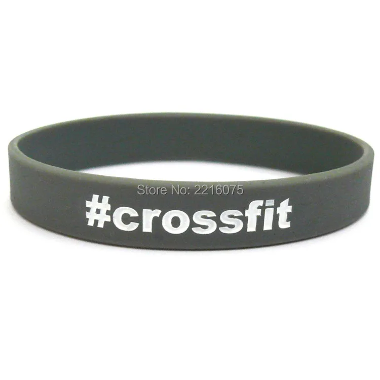 300pcs Fitness & Bodybuilding CrossFit wristband silicone bracelets