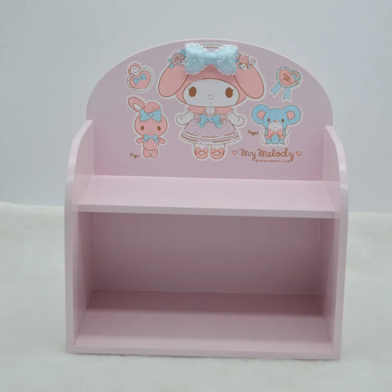 

Cute Japan Cartoon Little Twin stars Wooden Box My Melody Comestic Box Kit Dressing Storage Box For dolls accessory girls gifts