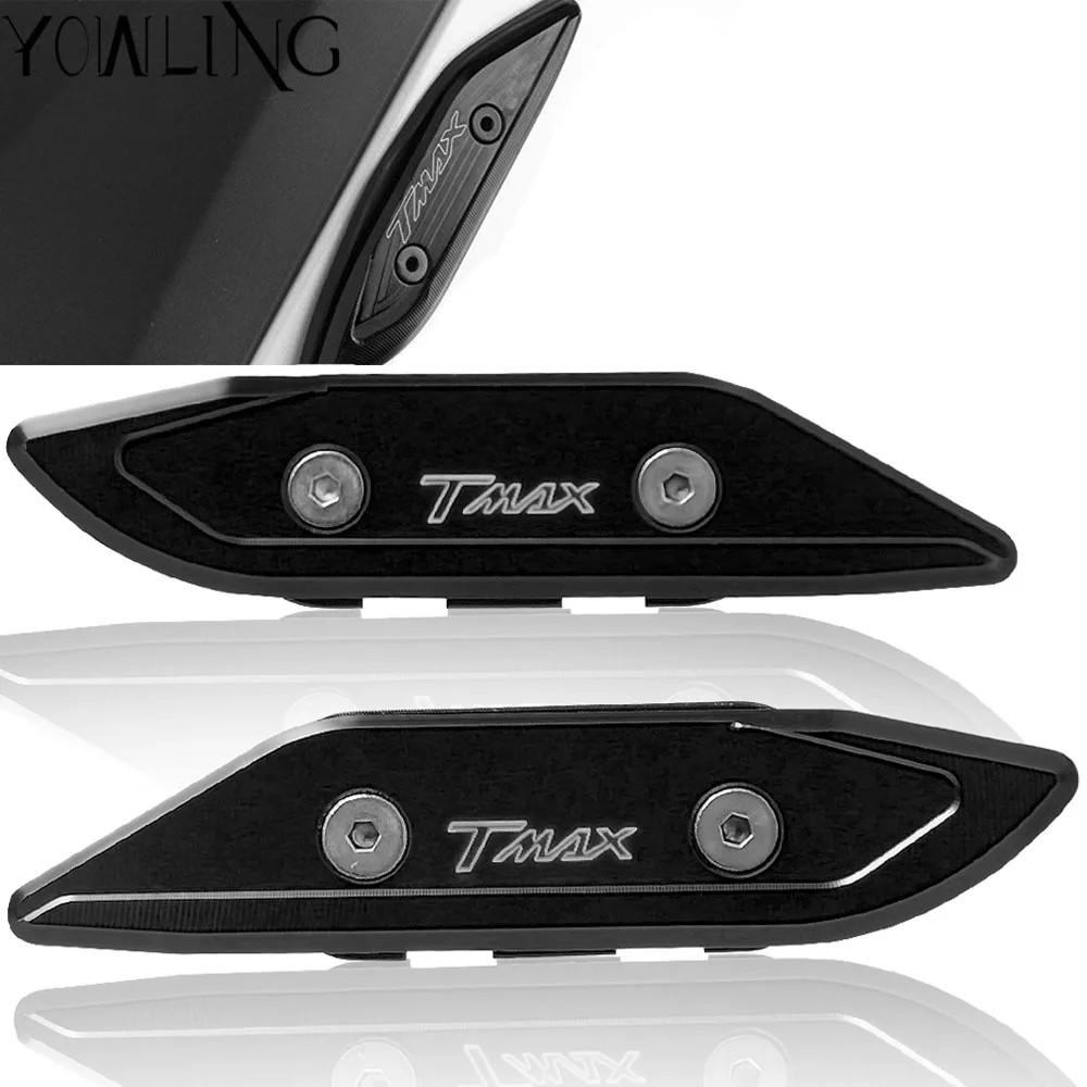 

2018 Tmax530 New Black For Yamaha Tmax 530 2012 2013 2014 2015 2016 2017 Motorcycle CNC Windshield Mirror Hole Cap Covers Code