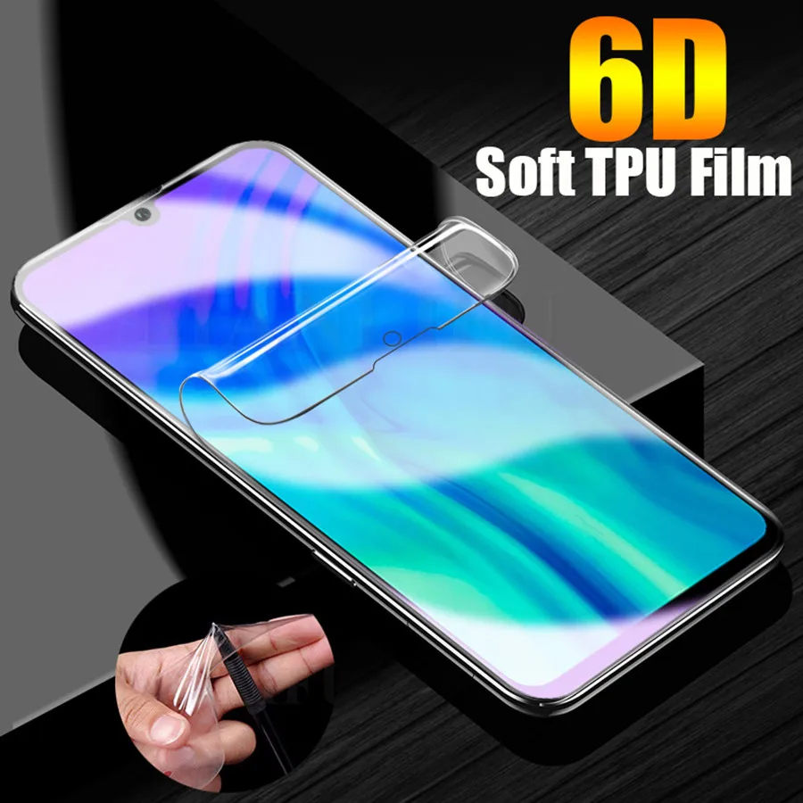 

6D Soft TPU Clear Film For Huawei P30 P20 Pro Honor View 20 8X P30 P20 Mate 20 30 Lite Silicone Hydrogel Screen Protector