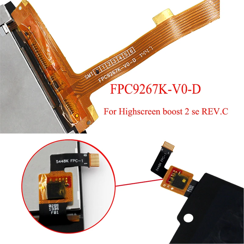 Для высокого экрана boost 2 se REV. C 9267 версия дисплея FPC ЖК дисплей сенсорный экран