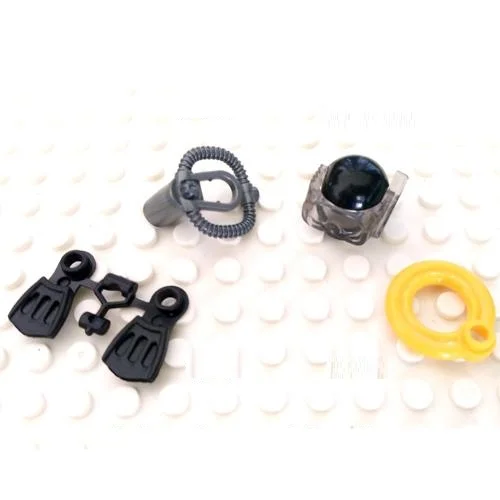 

Diving Frogman Equipment Gun Mini Figures Military Weapons Parts Accessories Playmobil City Bricks Building Block Original Toys