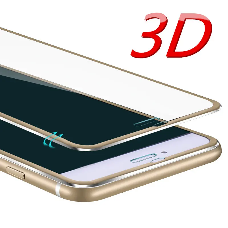 3D изогнутое закаленное стекло из алюминиевого сплава для телефона iPhone 11 Pro XS Max XR X 8 5 5S SE 6 6S 8 7 Plus чехол Защита на весь экран