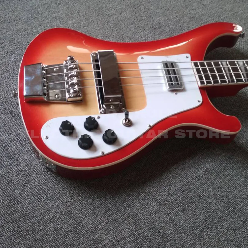 Ricken electric bass store backer 4003 cherryburst бас с индивидуальным логотипом