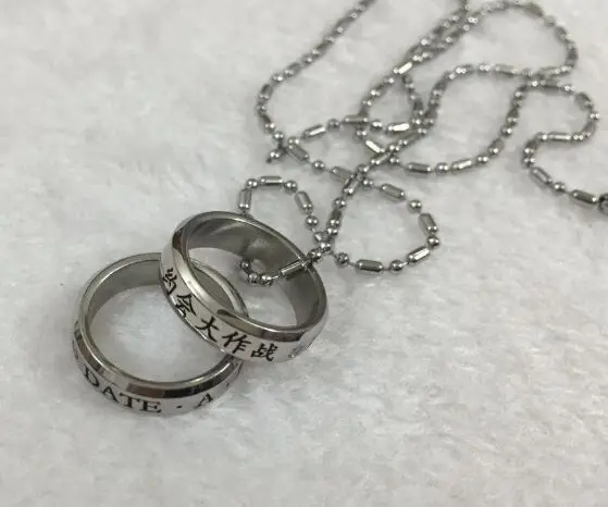 

Final fantasy Guilty Crown GINTAMA Tomb notes Fate Zero Alchemist Collection Attack on Titan Bleach Stainless necklace model
