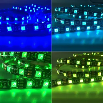 

1 Set LED Strip Light Flexible 5050 RGB USB LED TV Background Strip Light W 24 key RGB IR Remote Control 0.5M Waterproof Or Not