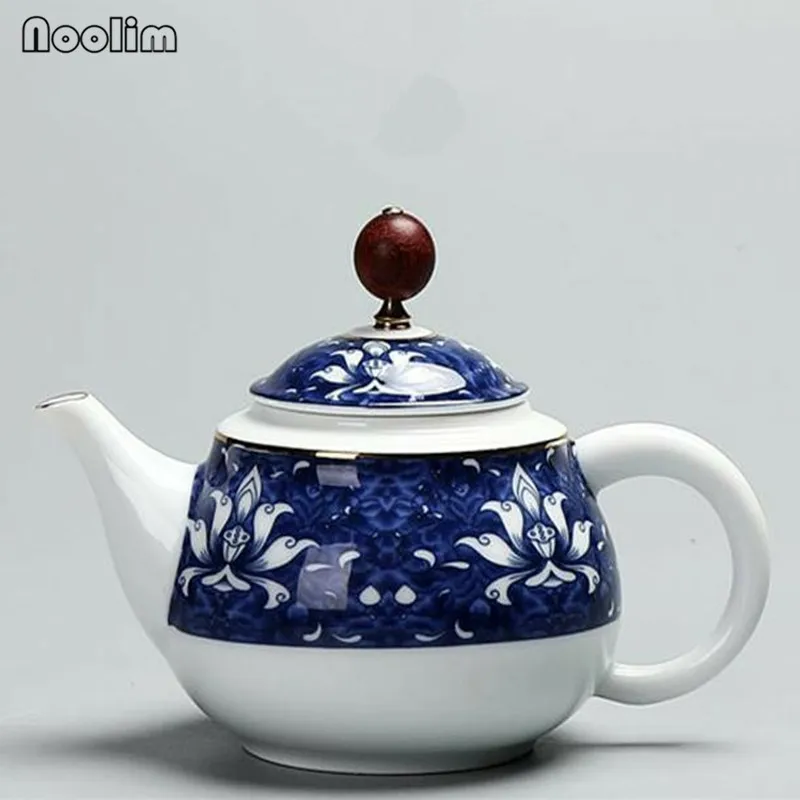 Чайный сервиз сине-белая золотая линия керамика Celadon Zisha Arts Tay китайский