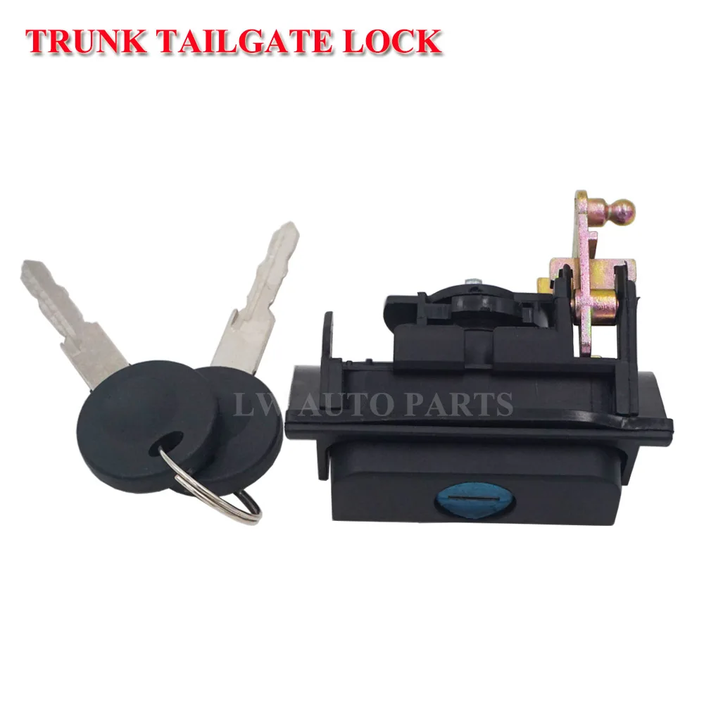 

Rear Tailgate Trunk Lock with 2 Keys For VW Golf Mk3 Polo Classic 1H6827571K 1H6827571E