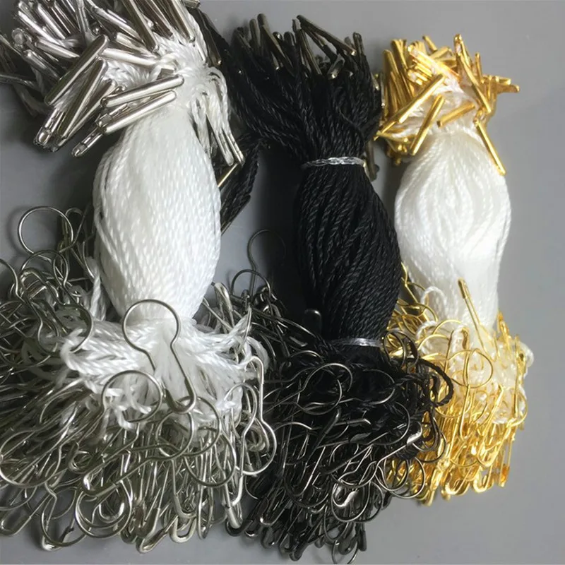 1000 sets High grade Hang Tag String/Cords Tie with Pins Women Clothing