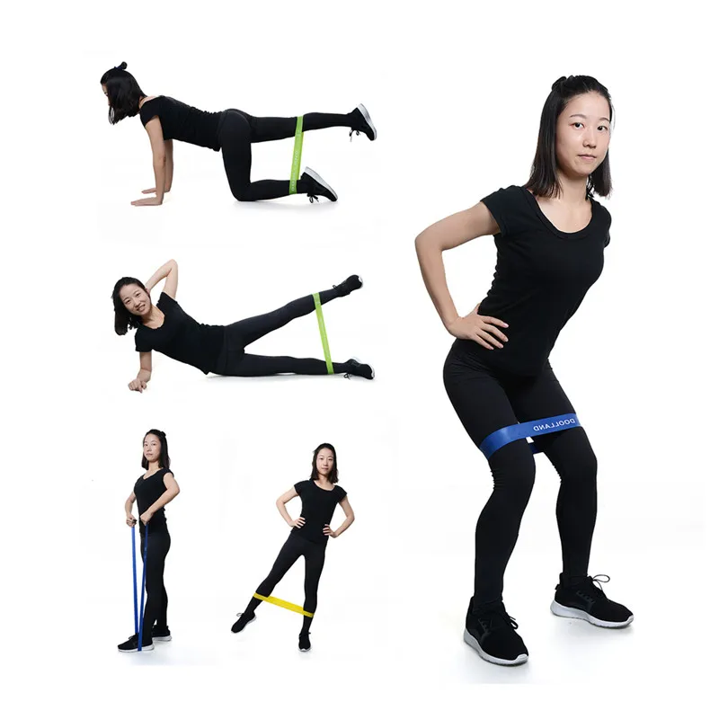 

5 Colors Yoga Resistance Rubber Bands Indoor Outdoor Fitness Equipment 0.35mm-1.1mm Pilates Sport Training Workout Elastic Bands