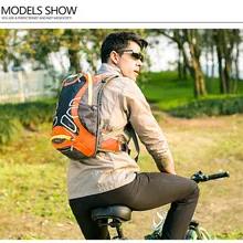 Cycling Backpack for Outdoor Sports Bike Equipment with Helmet Net Cycling Bicycle Backpacks Mochila Female Waterproof Rucksacks