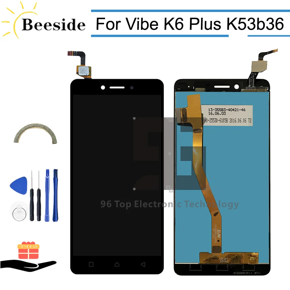 

AA+ Quality LCD 5.5'' For Lenovo Vibe K6 Plus K53b36 K53b37 LCD Display Touch Screen Digitizer Assembly Replace With Tools
