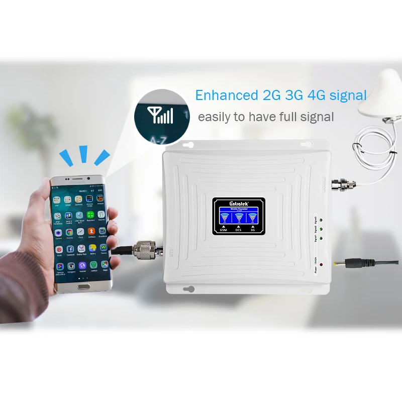 Lintratek усилитель сигнала 900 1800 2100 gsm репитер 3g 4g сотовой связи интернета 2g большой