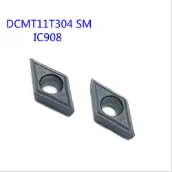 20 шт. DCMT11T304 SM IC908 внутренние инструменты токарные DCMT 11T304 карбидные вставки токарный режущего инструмента