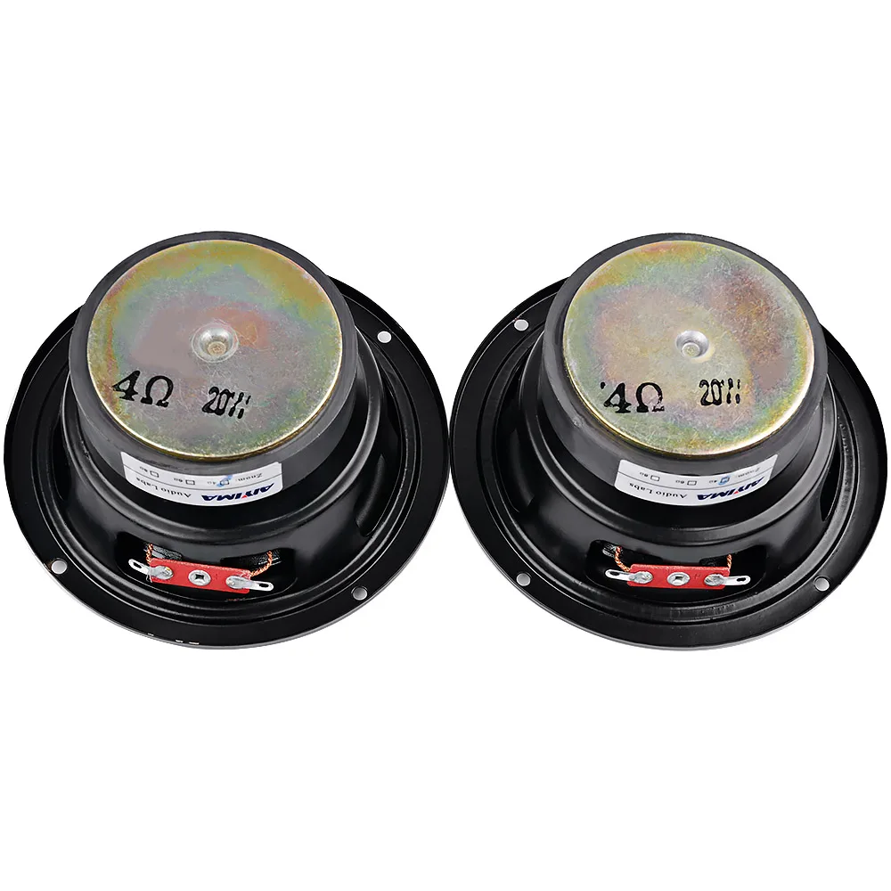 AIYIMA 2Pcs 4 inch Woofer Audio Speaker Portable Mini Stereo Speakers SubWoofer Full Range Car Horn Loudspeaker 4 Ohm /8Ohm 20W computer speakers portable speakers audio speakers