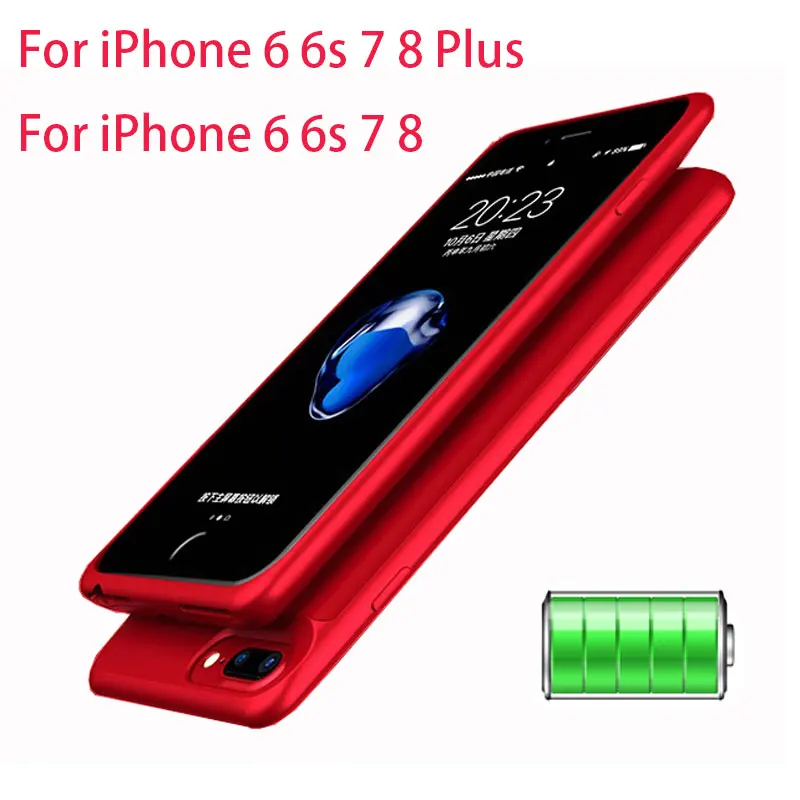  7000mAh Ultra Slim Battery Charger Case For iPhone 6 7 8 6s Plus Battery Case Power Bank Charging C