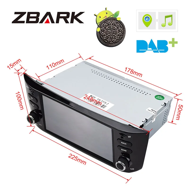 Discount Android 8.1 Car Radio Player 2G RAM GPS WiFi Bluetooth Canbus for FIAT Punto 199 310 / Linea 323 2012 2013 2014 2015 2016 3