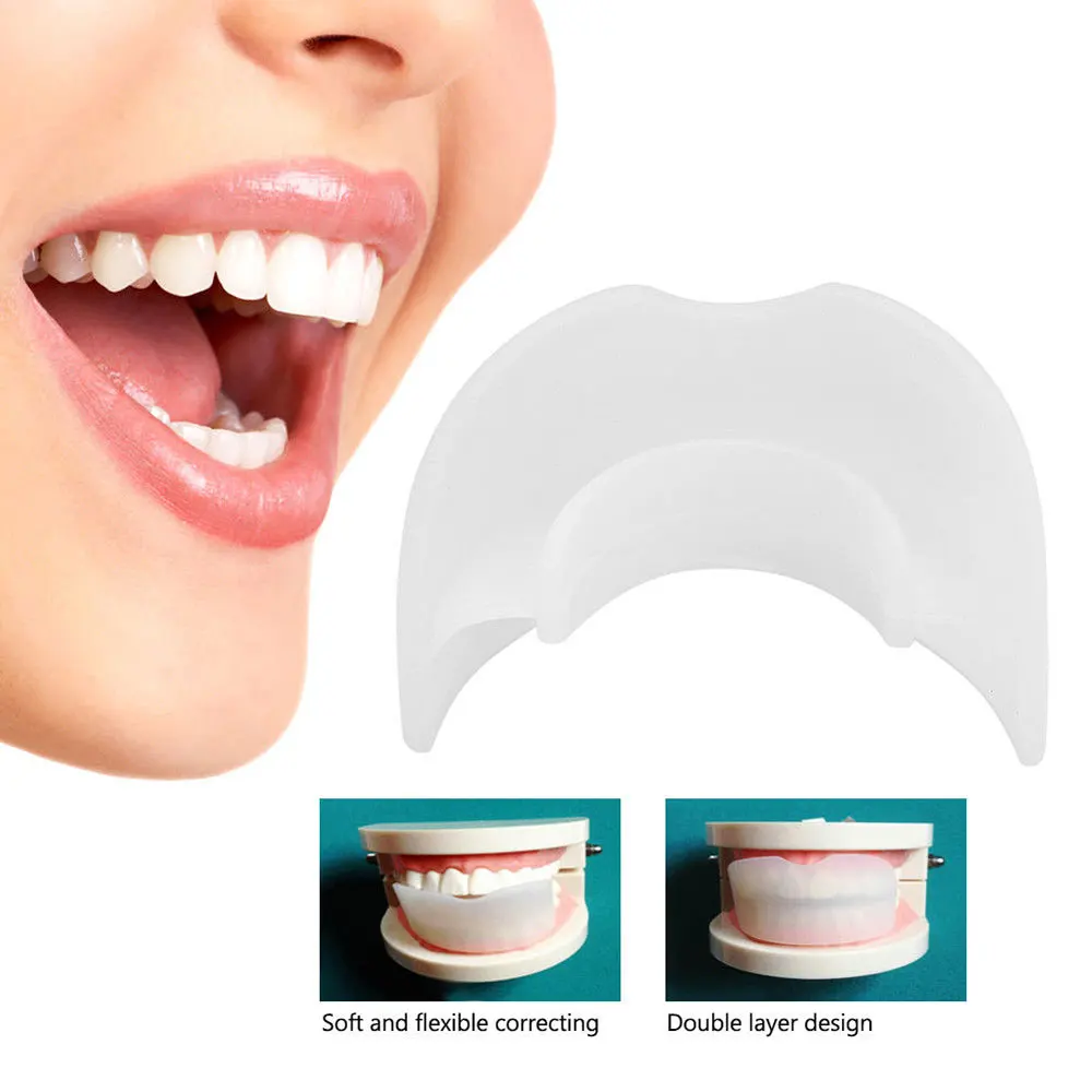 

Anti-Molar Corrector Silicone Dental Orthodontic Teeth Corrector Braces Tooth Retainer Straighten Tools Teeth Capped Transparent