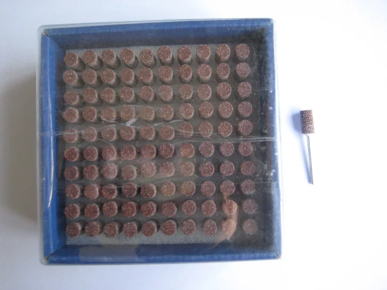 

HP Mounted Stone for Dental Lab Polishing Porcelain,Metal alloy,Pink Color,1#,100Pcs/Pack