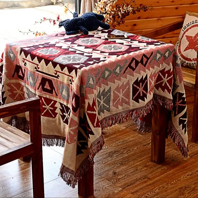 Morocco design Nordic Gree Sofa Blanket Geometric  Carpet For Living Room Bedroom Rug Bedspread Dust Cover Table Cloth Tapestry