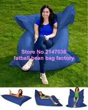 Navy blue garden relax bean chair, Wholesale outdoor Cushions giant bean bag,Giant 420D nylon cover bean bag fat sack