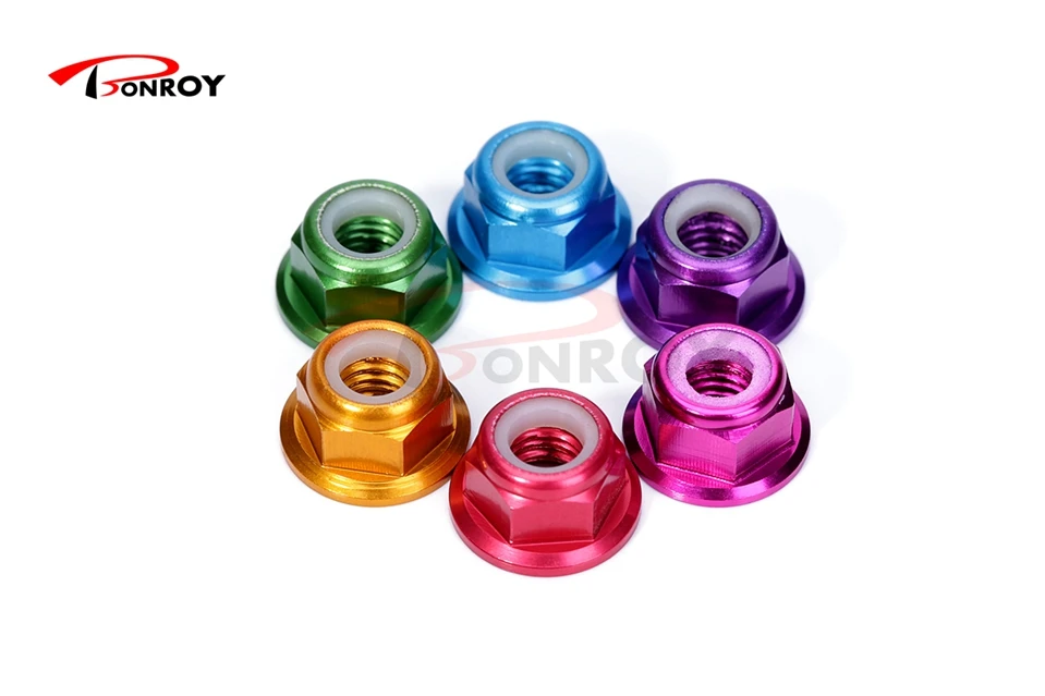 

DYS RC alloy M5 lock nut propeller lock nut CW thread 5pcs per bag blue / green / fuchsia / red / purple / gold free shipment