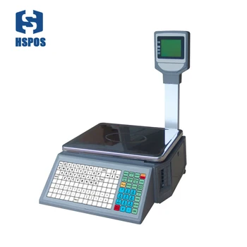 

Electronic label printing scale thermal barcode price label scale with LCD display for supermarket new arrival