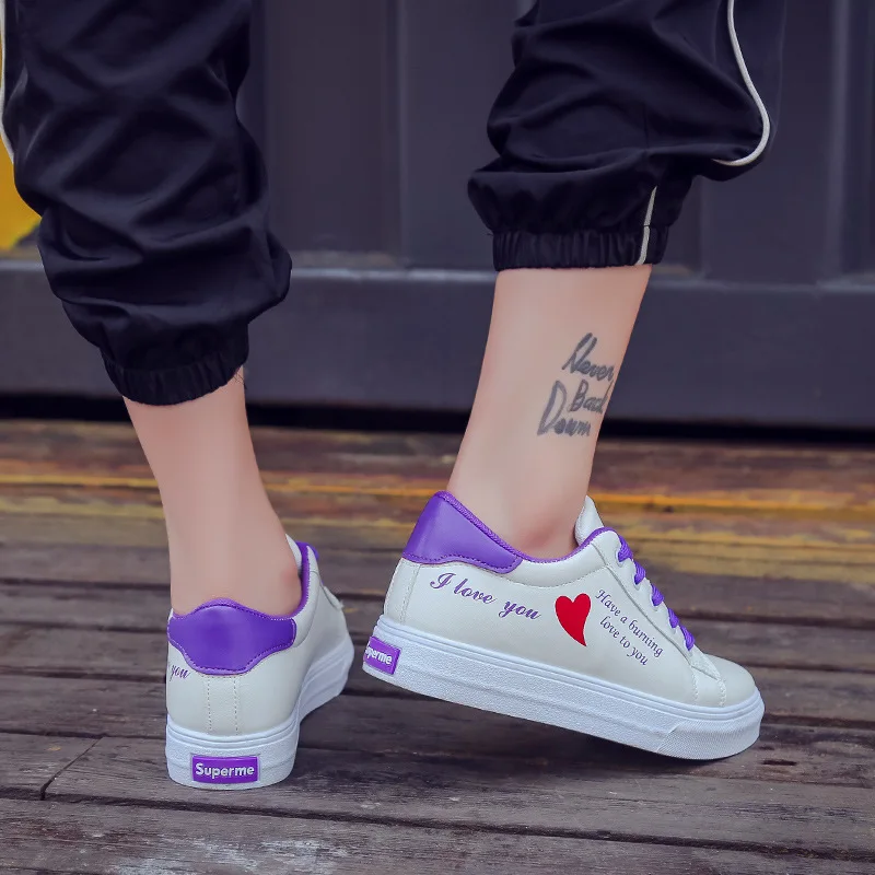 

Fashion Women's Canvas Flats Fashion Lace Up Shoes Woman Casual Comfortable Flats Footwear Tenis Feminino Sneakers S2251