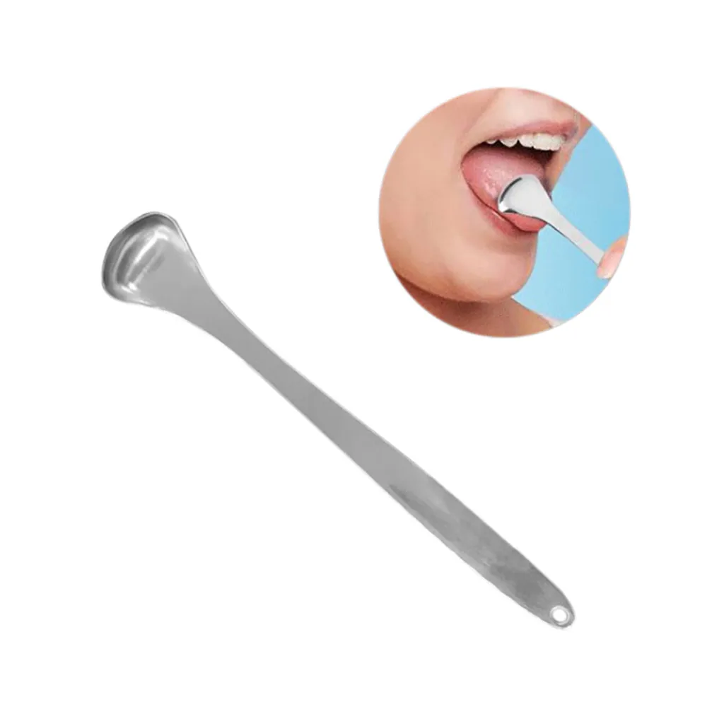 2018 1PC Stainless Tongue Brush Tongue Cleaner Scraper Cleaning Tongue