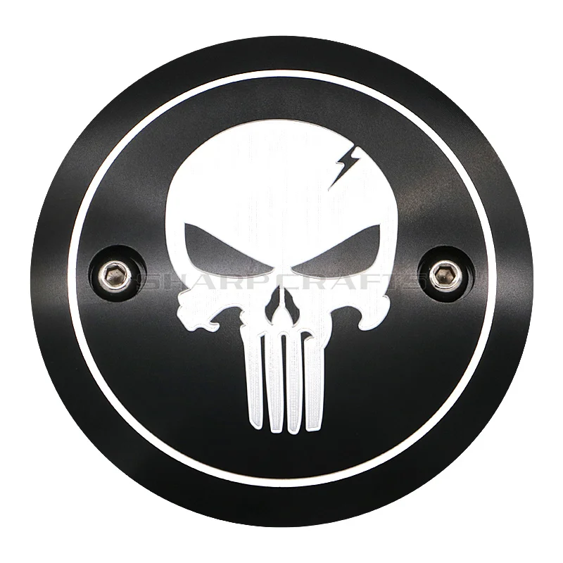 Motorcycle Skull Derby Timer Cover Timing Cover Engine Side Air Cleaner Cover For Harley Street XG500 XG750 - Цвет: Engine Side cover