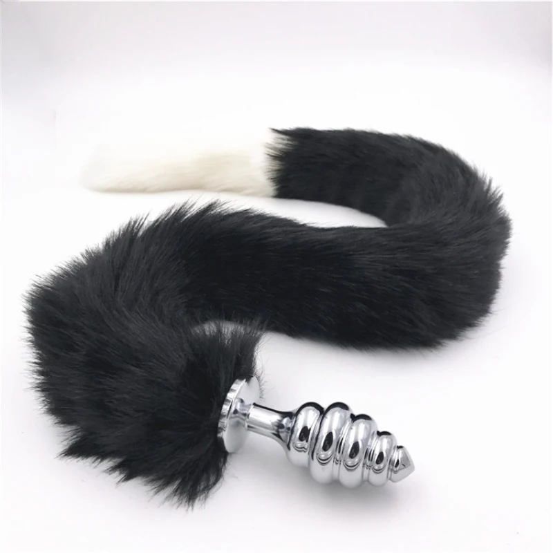 Stainless Steel Anal Plug Tail Long Soft Pretty Love Butt Ass Animal Tails Sex Toys for Couples H8-5-142C | Красота и здоровье