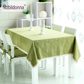 

Brief fashion fabric embroidered coffee rustic rectangle tablecloth pad